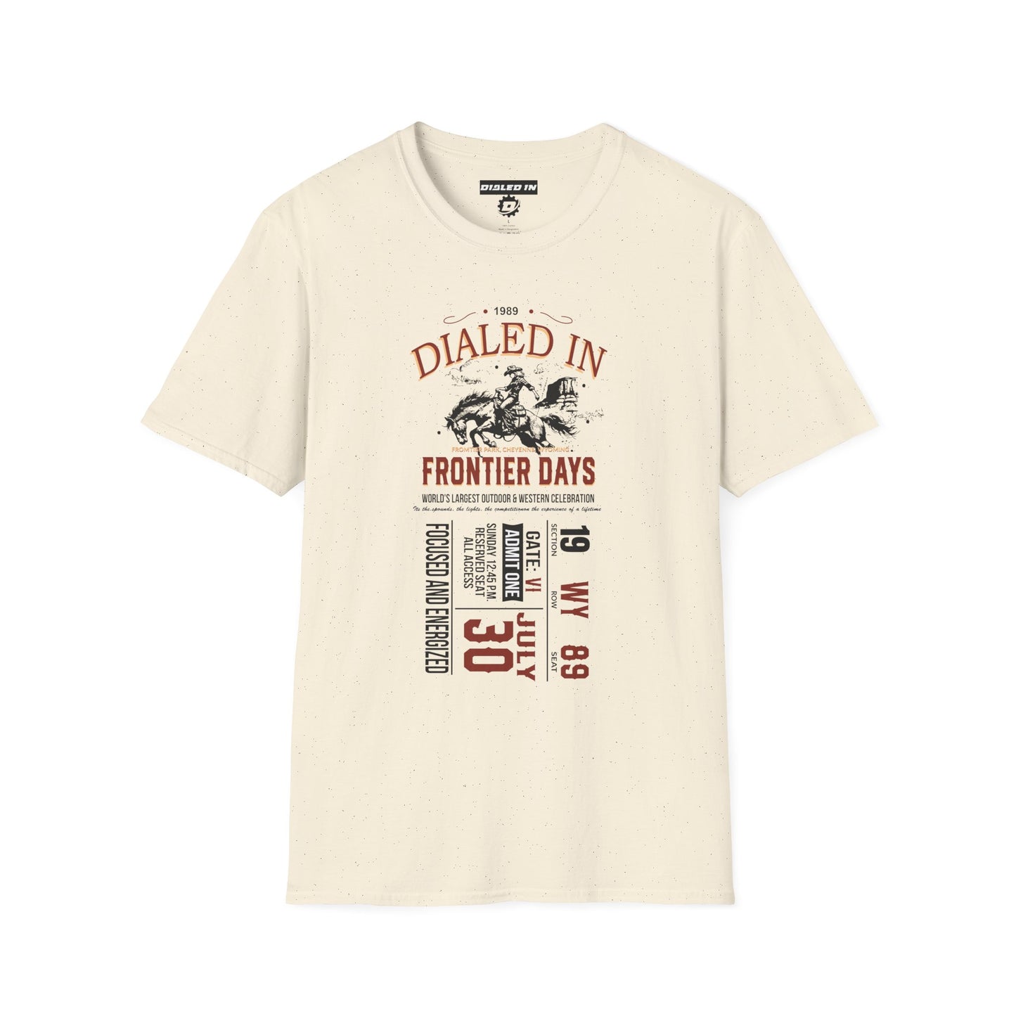 Dialed In Frontier Days Shirt | Western Rodeo Graphic Tee