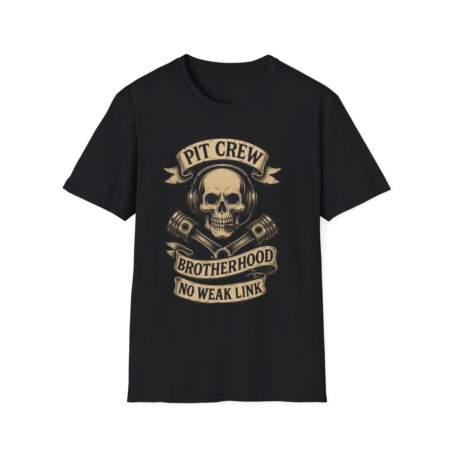 Brotherhood Mind Unisex Softstyle T-Shirt, Casual Tee, Gift for Him, Car Enthusiast Shirt, NASCAR, Pit Crew
