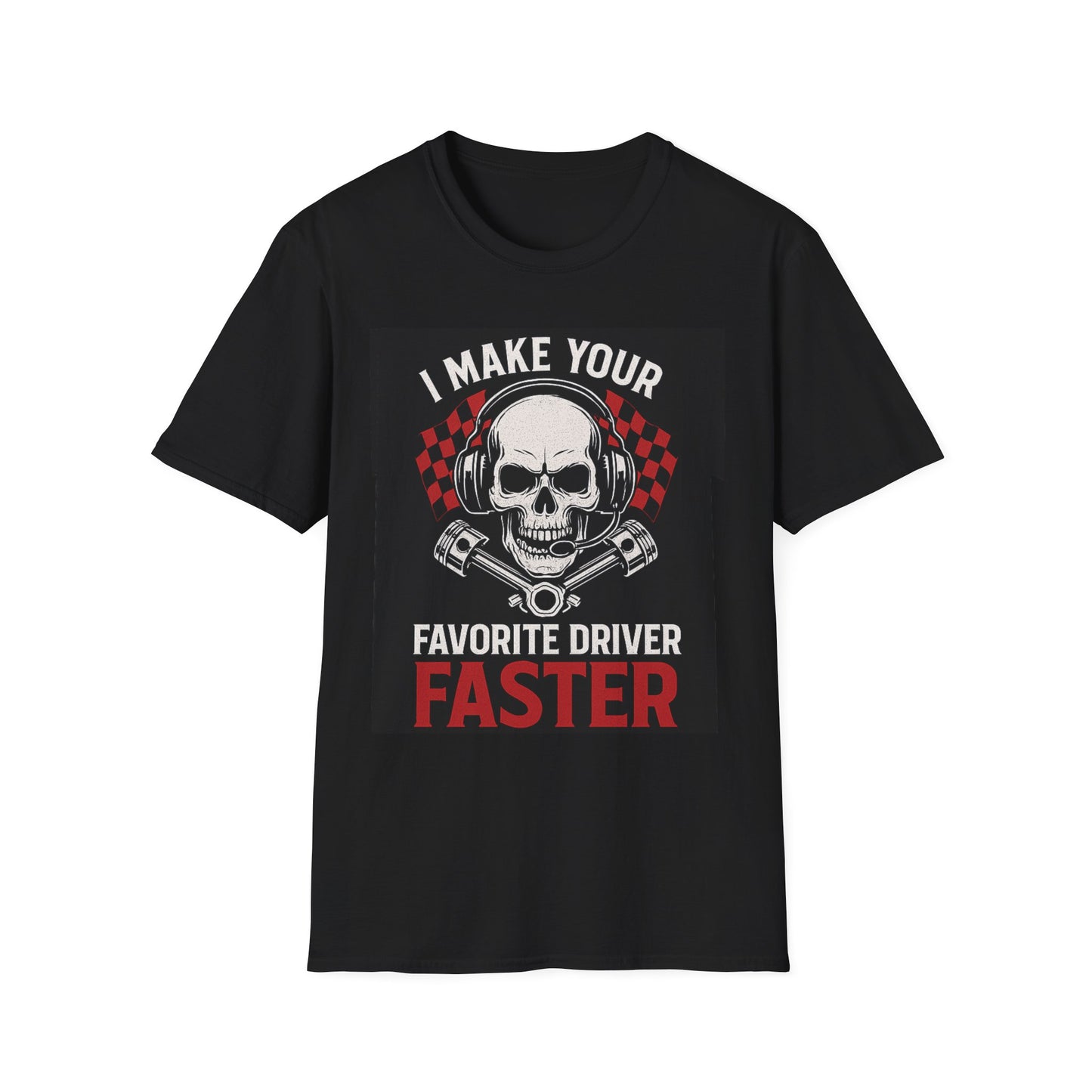 Favorite Driver Unisex Softstyle T-Shirt, Casual Tee, Gift for Him, Car Enthusiast Shirt, NASCAR, Pit Crew, Racing