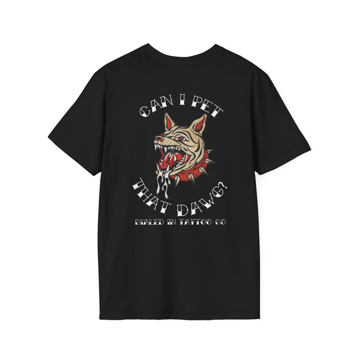 Can I pet that dawg, Unisex Softstyle T-Shirt, Casual Tee, Gift for Him, Car Enthusiast Shirt, NASCAR, Pit Crew