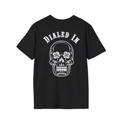 Calaveras, Unisex Softstyle T-Shirt, Casual Tee, Gift for Him, Car Enthusiast Shirt, NASCAR, Pit Crew