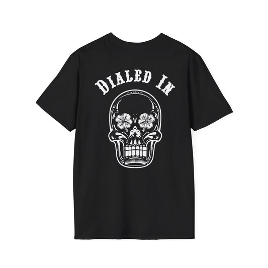 Calaveras, Unisex Softstyle T-Shirt, Casual Tee, Gift for Him, Car Enthusiast Shirt, NASCAR, Pit Crew