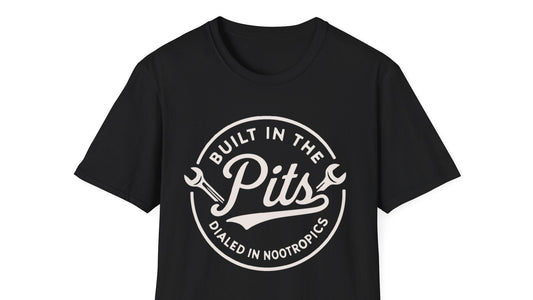 Built in the Pits Unisex Softstyle T-Shirt, Casual Tee, Gift for Him, Car Enthusiast Shirt, NASCAR, Pit Crew, Racing
