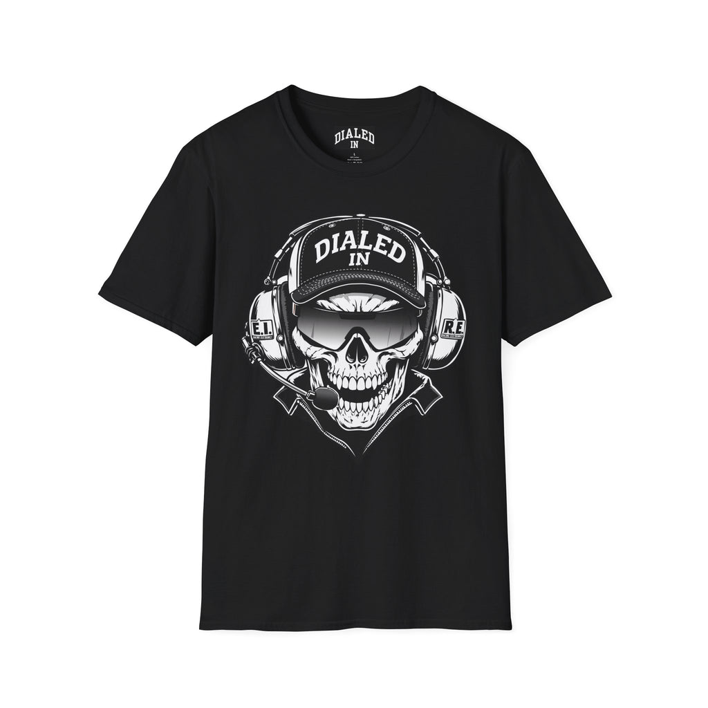 Dialed In Skully D Crew Chief Move or Be Moved Graphic Tee