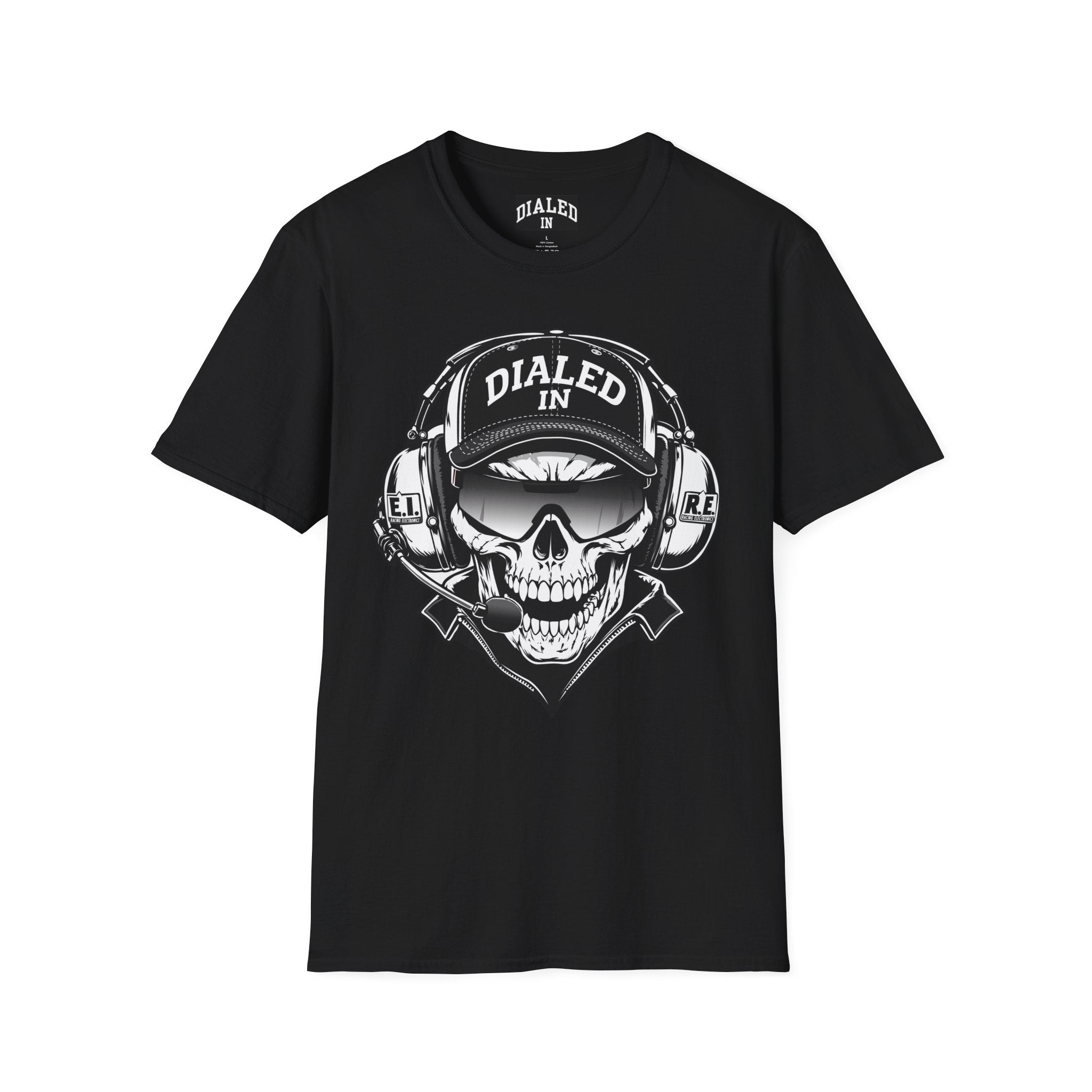 Dialed In Skully D Crew Chief Move or Be Moved Graphic Tee