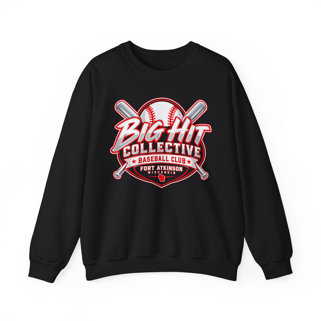 Baseball Crewneck Sweatshirt – “Big Hit Collective” Team Logo Pullover