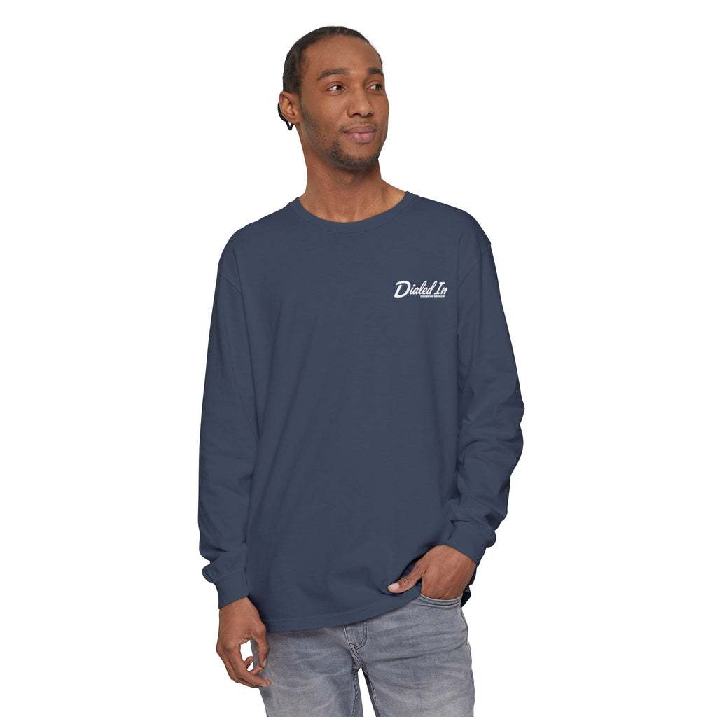 Dialed In Garment-Dyed Long Sleeve Tee | Soft Unisex Long Sleeve Shirt