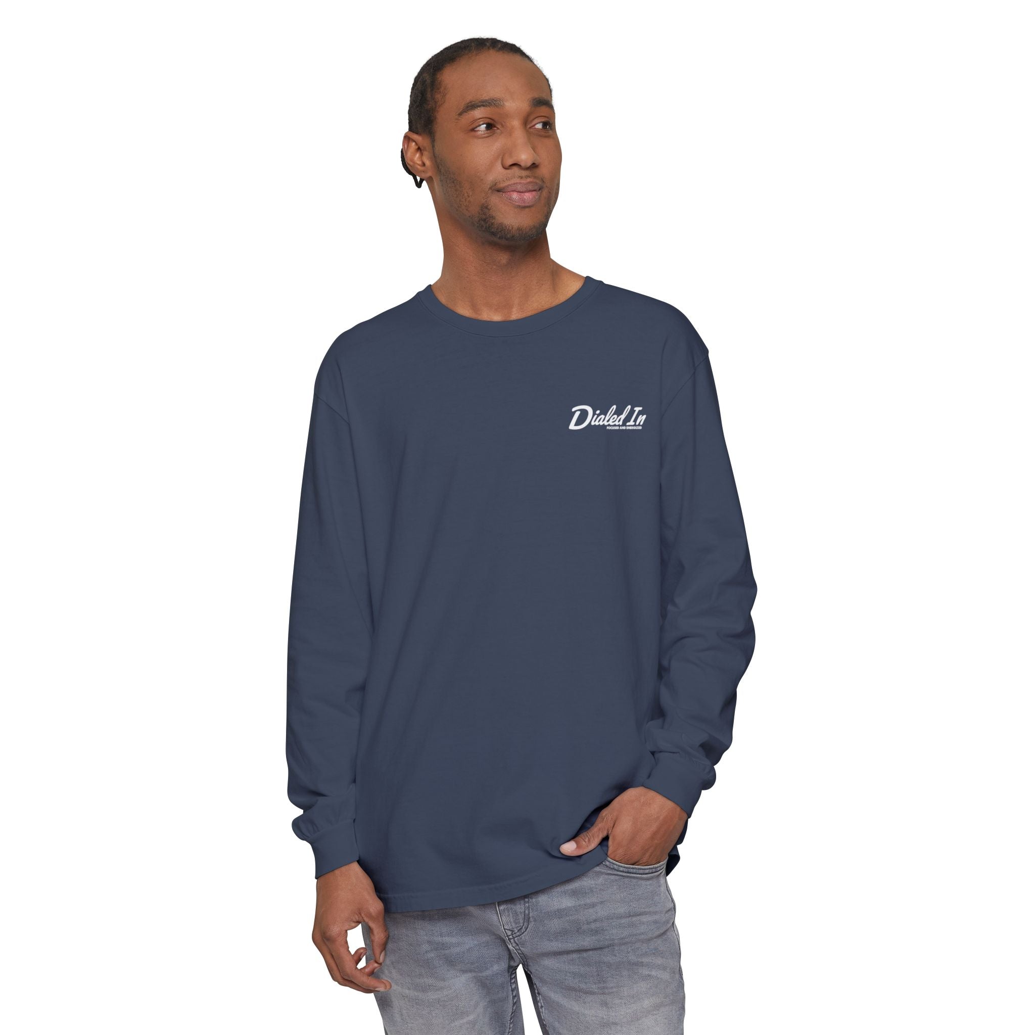 Dialed In Garment-Dyed Long Sleeve Tee | Soft Unisex Long Sleeve Shirt