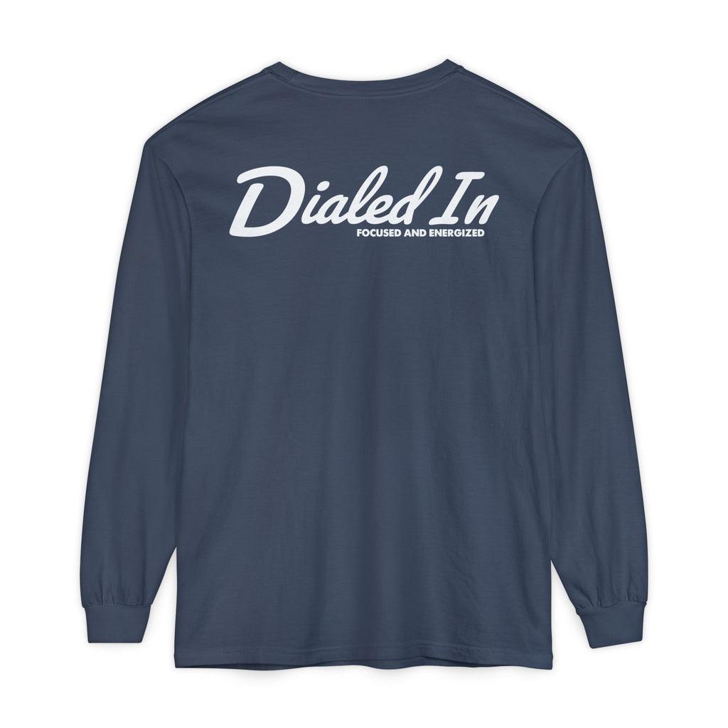 Dialed In Garment-Dyed Long Sleeve Tee | Soft Unisex Long Sleeve Shirt