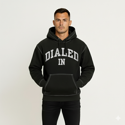 The Heavyweight Champ, Dialed In Vintage Hoodie – 100% Cotton American-Made Fleece