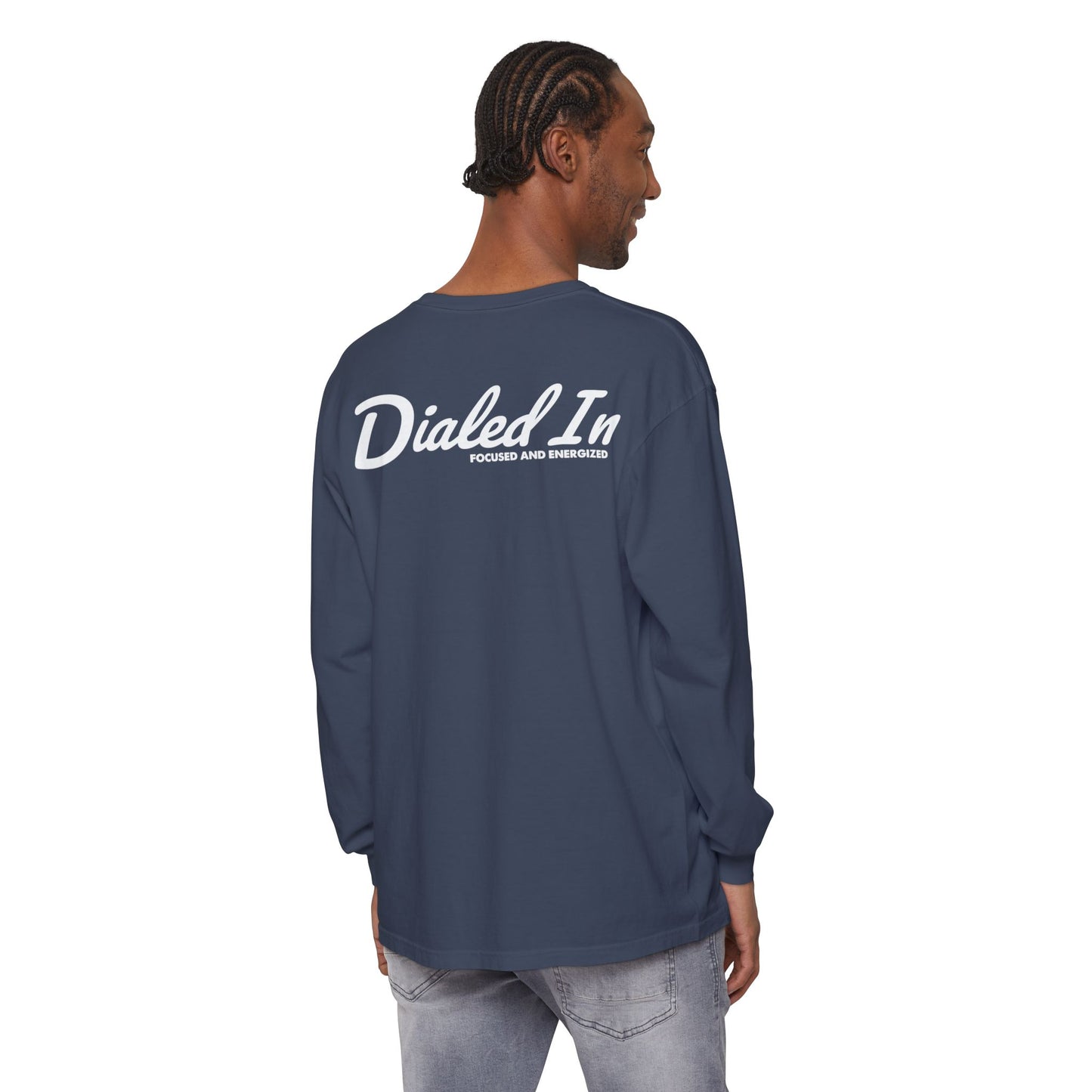 Dialed In Garment-Dyed Long Sleeve Tee | Soft Unisex Long Sleeve Shirt