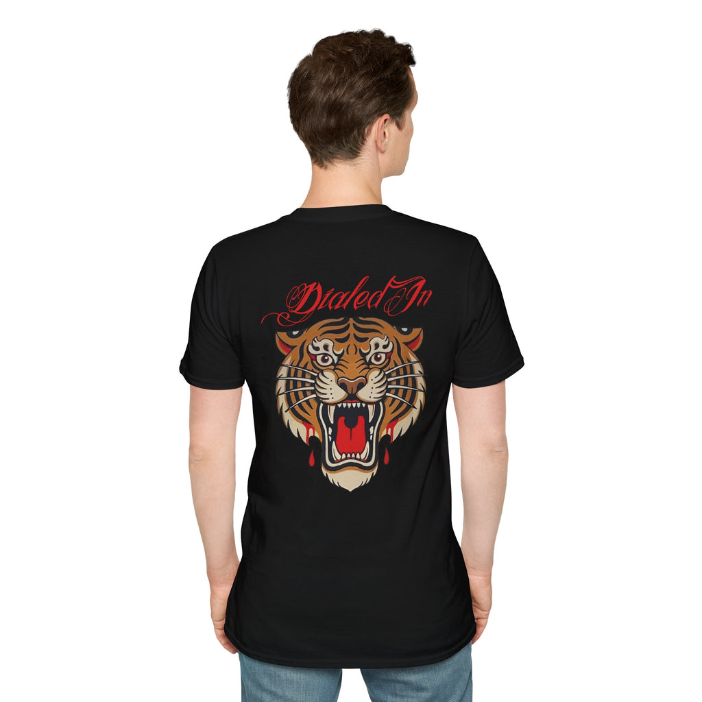 Tattoo Tiger, Unisex Softstyle T-Shirt, Casual Tee, Gift for Him, Car Enthusiast Shirt, NASCAR, Pit Crew, Racing