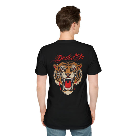 Tattoo Tiger, Unisex Softstyle T-Shirt, Casual Tee, Gift for Him, Car Enthusiast Shirt, NASCAR, Pit Crew, Racing