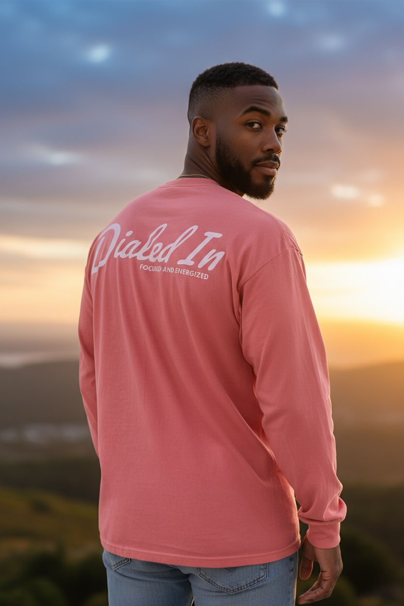 Dialed In Garment-Dyed Long Sleeve Tee | Soft Unisex Long Sleeve Shirt