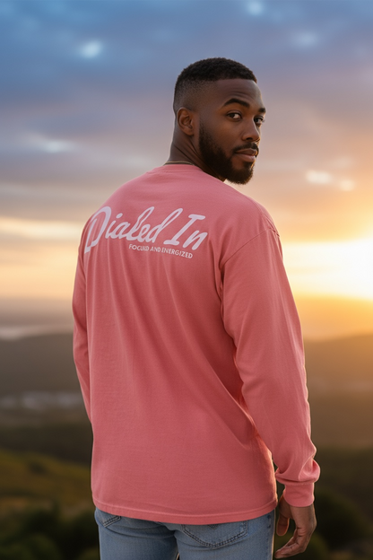 Dialed In Garment-Dyed Long Sleeve Tee | Soft Unisex Long Sleeve Shirt