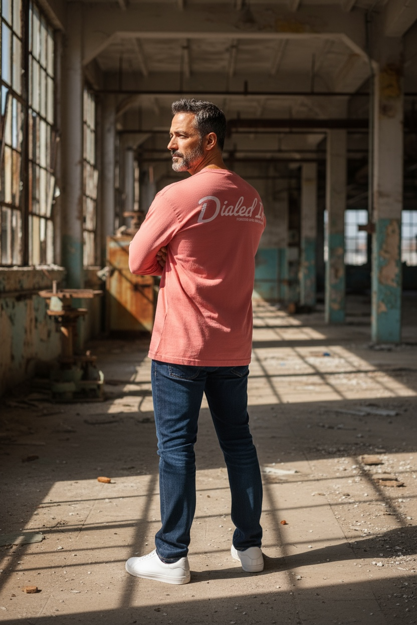 Dialed In Garment-Dyed Long Sleeve Tee | Soft Unisex Long Sleeve Shirt