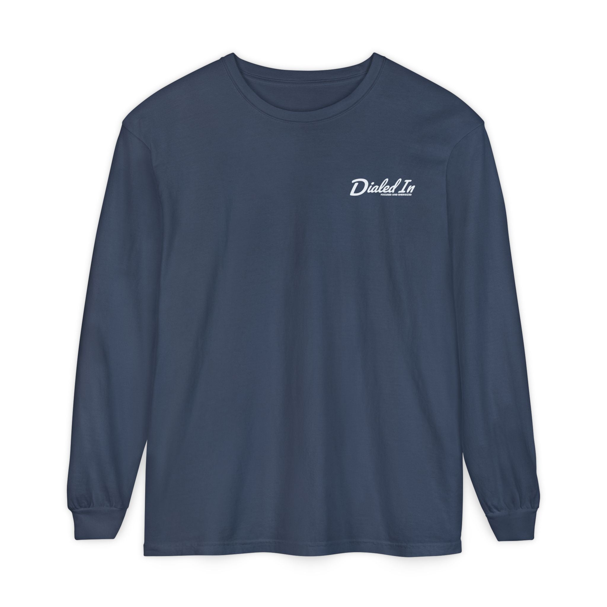Dialed In Garment-Dyed Long Sleeve Tee | Soft Unisex Long Sleeve Shirt